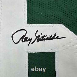 Framed Facsimile Autographed Ray Nitschke 35x39 Green Bay Green Reprint Jersey