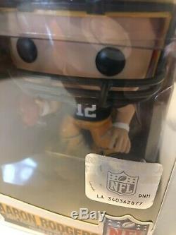 Funko POP Green Bay Packers Aaron Rodgers Green Jersey With Helmet RARE