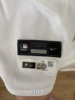 GAME USED Tampa Bay Devil Rays Burr #61 size 48 with sleeve patch