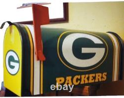 GREEN BAY PACKERS CUSTOM MAiLBOXJERSEYSHELMETSHATSNO CHIPSNO PAINTNO FADES