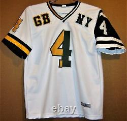 GREEN BAY PACKERS NEW YORK JETS BRETT FAVRE #4 White COMBINATION JERSEY