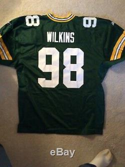 Gabe Wilkins Reebok Super Bowl XXXI Green Bay Packers Anniversary Jersey Size 52