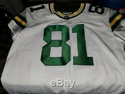 Geronimo Allison Green Bay Packers White Nike Vapor Elite Jersey Size 48