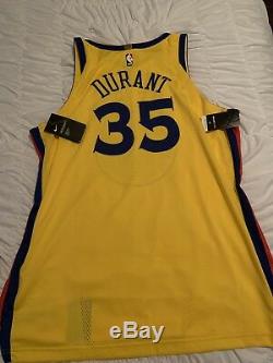 Golden State Warriors Kevin Durant The Bay City Authentic Nike Jersey 52 XL