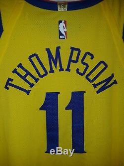 Golden State Warriors Nike The Bay Chinese Klay Thompson Authentic Jersey 52