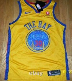 Golden State Warriors The Bay Chinese New Year Steph Curry Jersey 44 Nike NWT