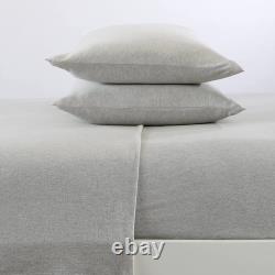 Great Bay Home Extra Soft Jersey Knit T-Shirt Twin Cotton Sheet Set Breathable