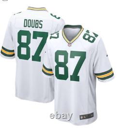 Green Bay Packer Romeo Doubs Jersey #87 White Size 3XL NWT