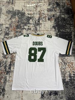 Green Bay Packer Romeo Doubs Jersey #87 White Size 3XL NWT