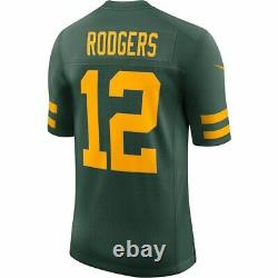 Green Bay Packers Aaron Rodgers #12 Nike Green Alternate Vapor Limited Jersey