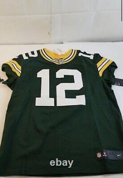 Green Bay Packers Aaron Rodgers Authentic Elite Nike Jersey Size 44 Large $325