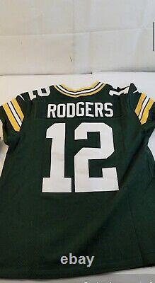 Green Bay Packers Aaron Rodgers Authentic Elite Nike Jersey Size 44 Large $325