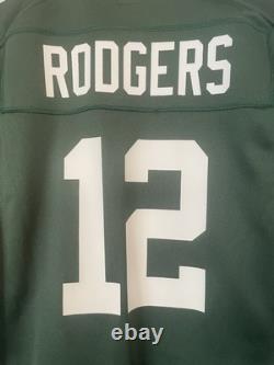 Green Bay Packers Aaron Rodgers Woman's Green Nike Jersey Size M New With Tags