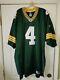 Green Bay Packers Brett Favre #4 Reebok Authentic Green Football Jersey Size 56