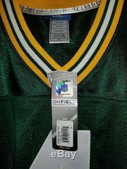 Green Bay Packers BRETT FAVRE #4 REEBOK Authentic GREEN Football Jersey size 56