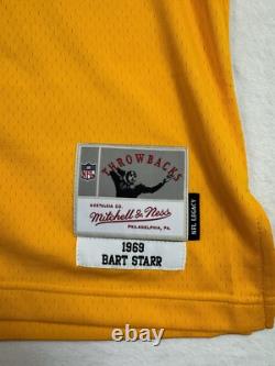 Green Bay Packers Bart Starr 1969 Split Legacy Jersey Men's Size Small (36) NWT