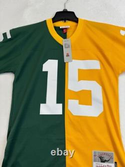 Green Bay Packers Bart Starr 1969 Split Legacy Jersey Men's Size Small (36) NWT