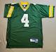 Green Bay Packers Brett Favre #4 Reebok Jersey Mens L Green Helmet Tag Y2k Nwot