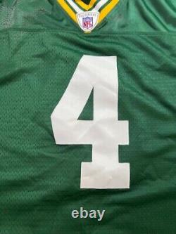 Green Bay Packers Brett Favre #4 Reebok Jersey Mens L Green Helmet Tag Y2K NWOT