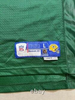 Green Bay Packers Brett Favre #4 Reebok Jersey Mens L Green Helmet Tag Y2K NWOT