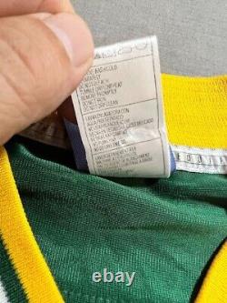 Green Bay Packers Brett Favre #4 Reebok Jersey Mens L Green Helmet Tag Y2K NWOT