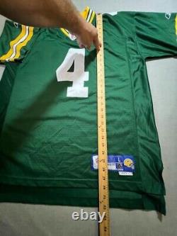 Green Bay Packers Brett Favre #4 Reebok Jersey Mens L Green Helmet Tag Y2K NWOT