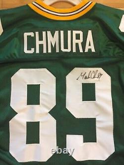 Green Bay Packers Chmura NFL Authentic Wilson Game Jersey & Football Autographed