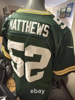 Green Bay Packers Clay Matthews Nike On Field Authentic Green Jersey XXL