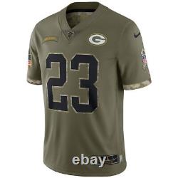 Green Bay Packers Jaire Alexander #23 Jersey Nike Olive/Camo Salute to Service