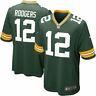 Green Bay Packers Jersey Aaron Rodgers #12 Nike Men's Game Replica Nfl Green