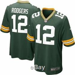 Green Bay Packers Jersey Aaron Rodgers #12 Nike Men's Game Replica NFL Green