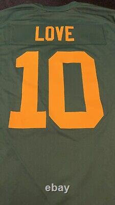 Green Bay Packers Jordan Love #10 Nike Green Alternate Official NFL Game Jersey