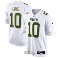 Green Bay Packers Jordan Love #10 Nike White Fashion Official NFL Game Jersey