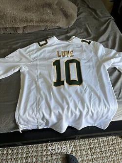 Green Bay Packers Jordan Love #10 Nike White Fashion Official NFL Game Jersey