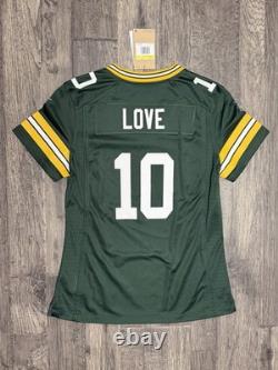 Green Bay Packers Jordan Love Nike Jersey NWT Women's Small Authentic