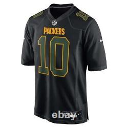 Green Bay Packers Jordan Love Nike Men's Black Chase Official NFL Game Jersey