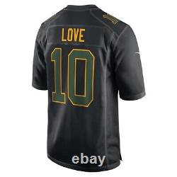 Green Bay Packers Jordan Love Nike Men's Black Chase Official NFL Game Jersey