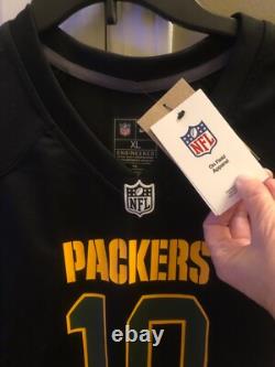 Green Bay Packers Jordan Love Nike Women's Black Carbon Fashion NFL Game Jersey