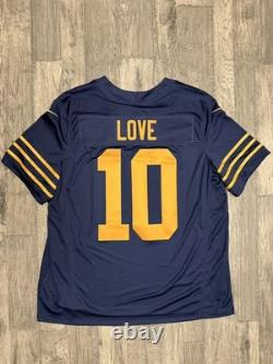Green Bay Packers Jordan Love Throwback Nike Vapor limited Jersey NWT Size XL