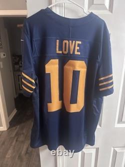 Green Bay Packers Jordan Love Throwback Nike Vapor limited Jersey NWT Size XL