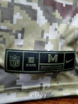 Green Bay Packers Rodgers Green Camo Salute to Service Mens Medium Nike Jersey M