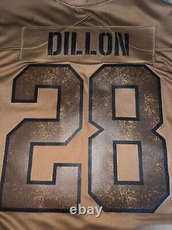 Green Bay Packers Salute To Service 2023 (AJ Dillon) Auth Nike Jersey Medium