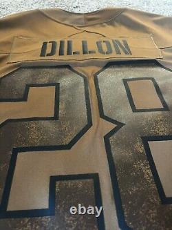 Green Bay Packers Salute To Service 2023 (AJ Dillon) Auth Nike Jersey Medium