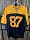 Green Bay Packers Throwback Jersey Jordy Nelson Nike Acme Mens Medium #87 Rare