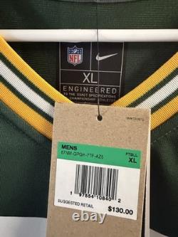 Green Bay Packers Tucker Kraft Nike Jersey NWT Size XL 100% Authentic