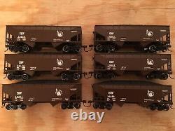 HO Athearn RTR New Jersey Central CNJ 34 2-Bay Coal Hopper (6-Pack) With Loads
