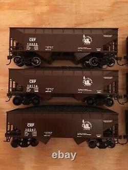 HO Athearn RTR New Jersey Central CNJ 34 2-Bay Coal Hopper (6-Pack) With Loads