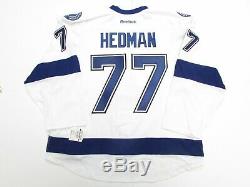 Hedman Tampa Bay Lightning Authentic Away Team Issued Reebok Edge 2.0 Jersey