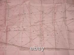 Huge 1836 Cape May New Jersey Map Roads Delware Bay 100% Authentic