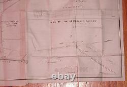 Huge 1836 Cape May New Jersey Map Roads Delware Bay 100% Authentic